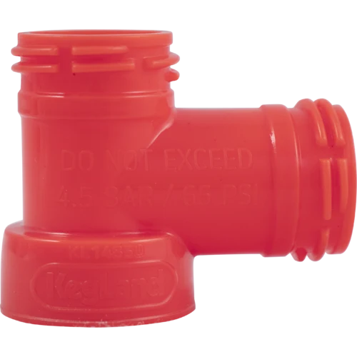 Carbonation Cap Tee Fitting | Ball Lock Quick Disconnect (QD) Cap Tee