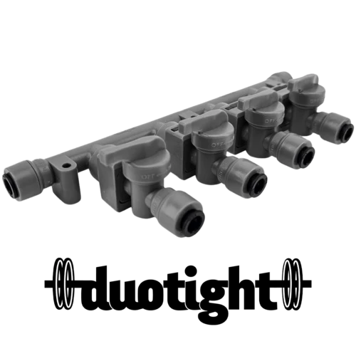 Duotight Gas Manifold | Push-In Check Valves | 8 mm Duotight