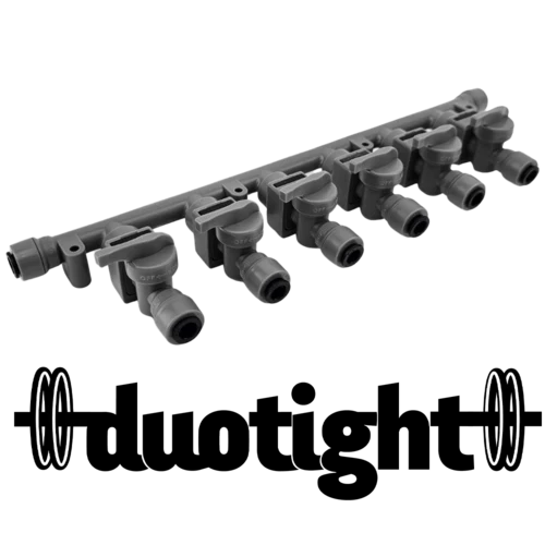 Duotight Gas Manifold | Push-In Check Valves | 8 mm Duotight