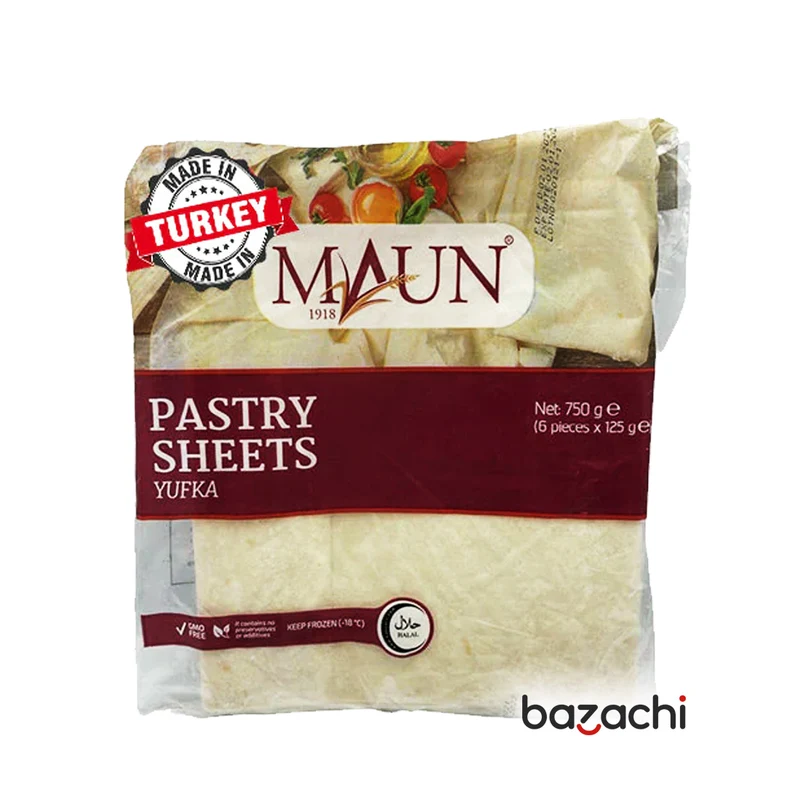 Maun Frozen Pastry Sheets 6 Pcs 750g (Yufka)