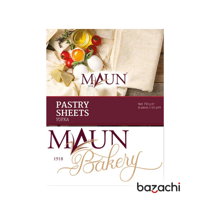 Maun Frozen Pastry Sheets 6 Pcs 750g (Yufka)