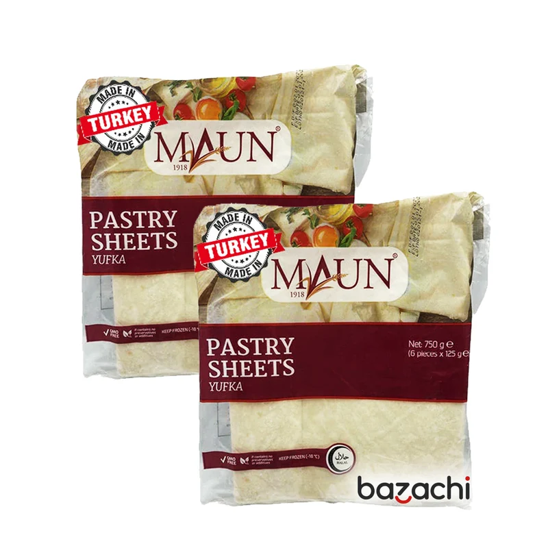 Maun Frozen Pastry Sheets 6 Pcs 750g (Yufka)