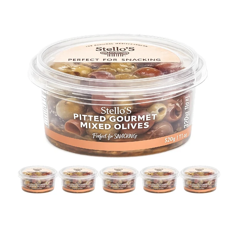 Stellos Pitted Gourmet Mixed Olives 170g