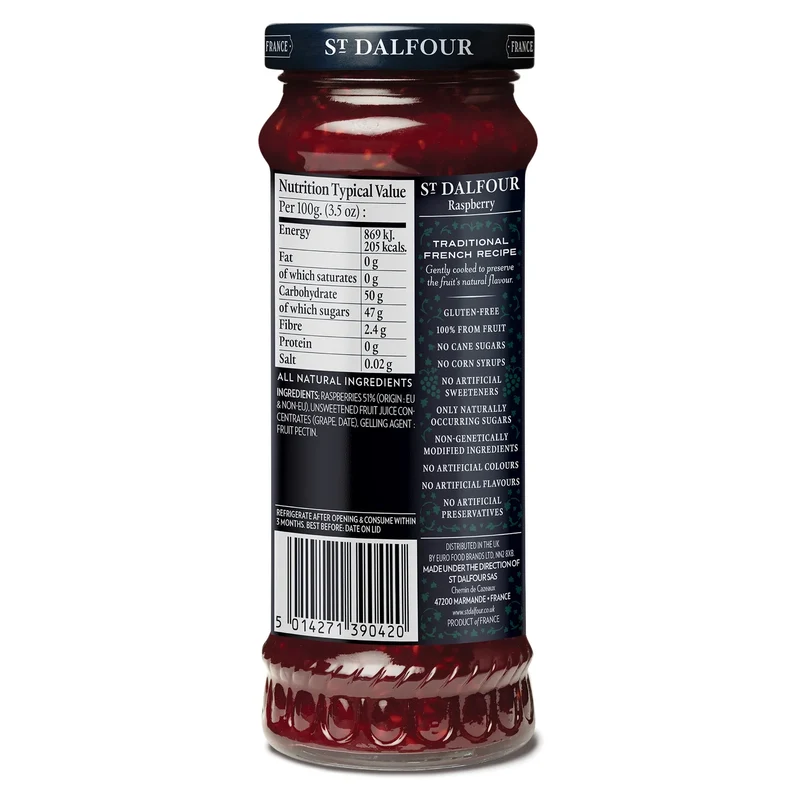 St Dalfour Raspberry Spread 284g