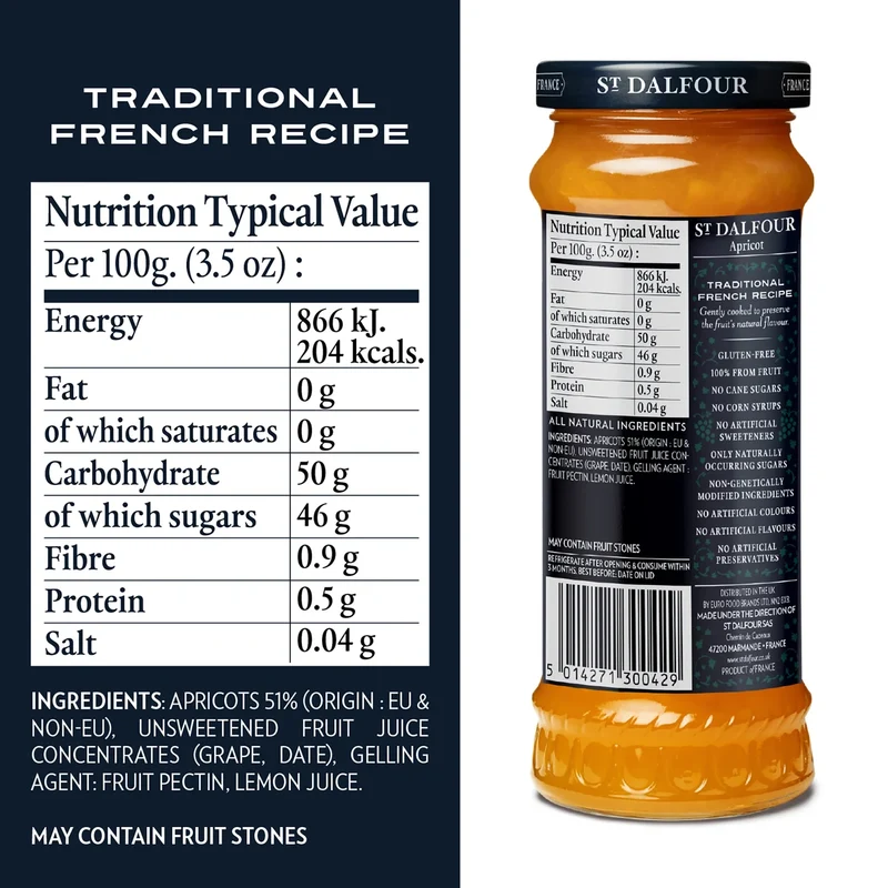 St Dalfour Apricot Spread 284g