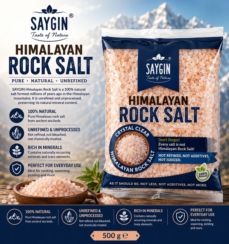 Saygin Himalayan Rock Salt (Ogutme Kaya Tuzu ) 500g
