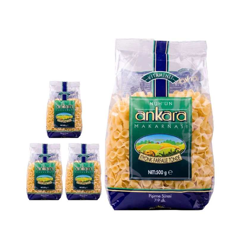 Nuhun Ankara Vitaminli Farfalle Tonde (Fiyonk Makarna ) 500 g
