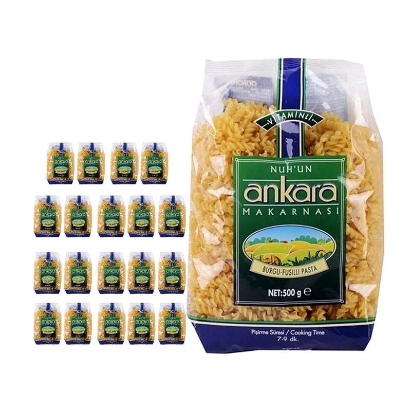 Nuhun Ankara Vitaminli Pasta Fusilli (Burgu Makarna) 500g