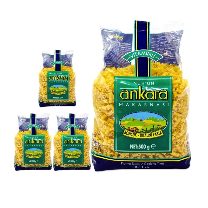 Nuhun Ankara Vitaminli Makarnasi Ditalini Pasta (Boncuk Makarna) 500g