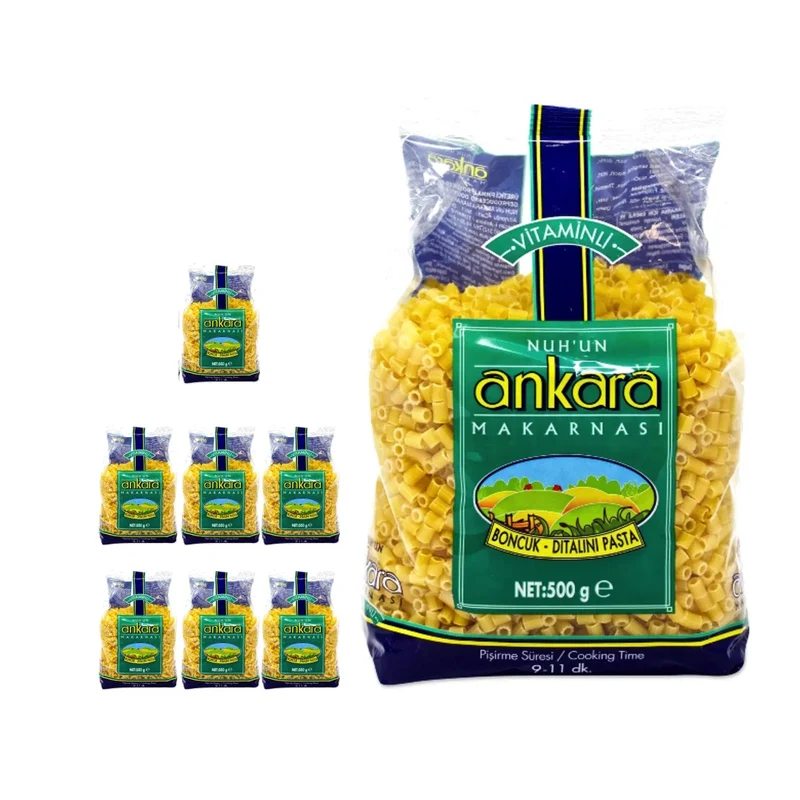 Nuhun Ankara Vitaminli Makarnasi Ditalini Pasta (Boncuk Makarna) 500g