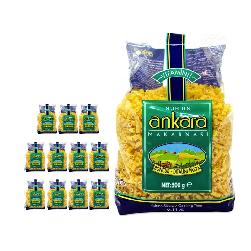Nuhun Ankara Vitaminli Makarnasi Ditalini Pasta (Boncuk Makarna) 500g