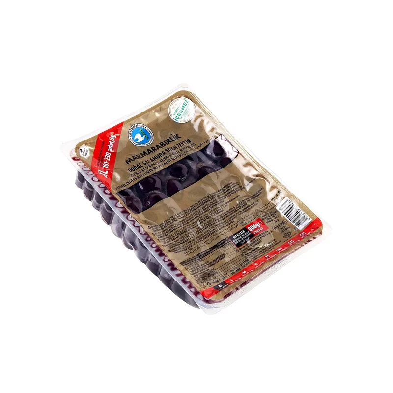 Marmarabirlik Natural Black Olives Mega XL Vacuum Pack 800g