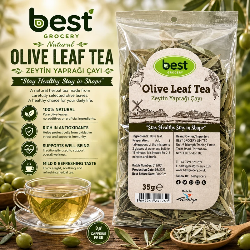 Best Natural Olive Leaf Tea (Zeytin Yapragi Çayi) 35g