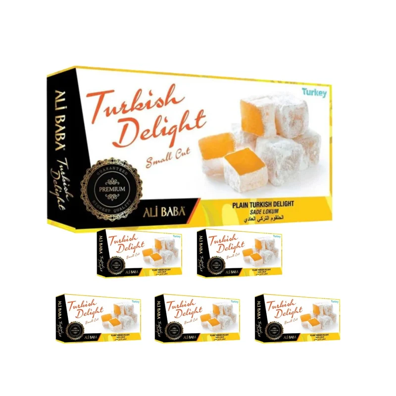 Ali Baba Turkish Delight Plain (Sade Lokum) Zero Added Sugar 150g