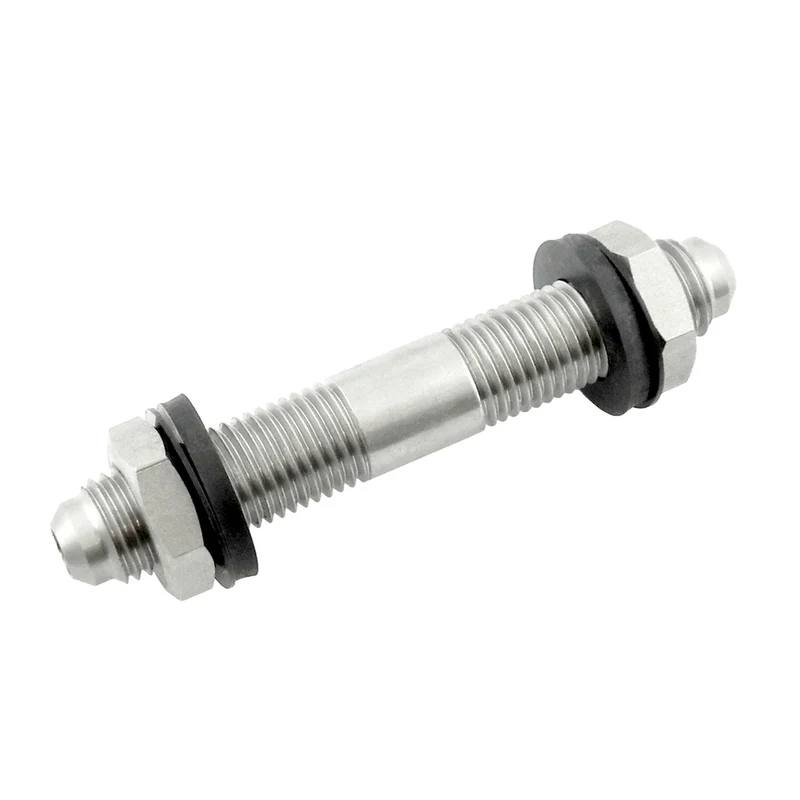 Bulkhead Adapter, 1/4" MFL X 1/4" MFL- 3" Long (304 S/S)