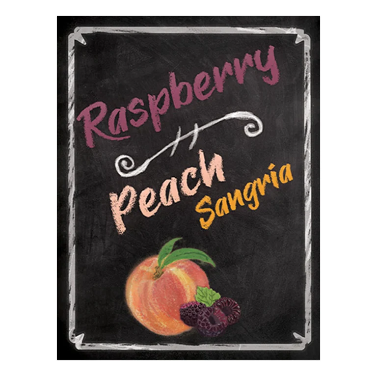 RASPBERRY PEACH WINE LABELS 30/PACK