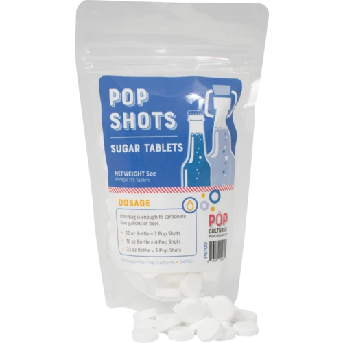Pop Cultures | Pop Shots™ Sugar Tablets | Carbonation Tablets