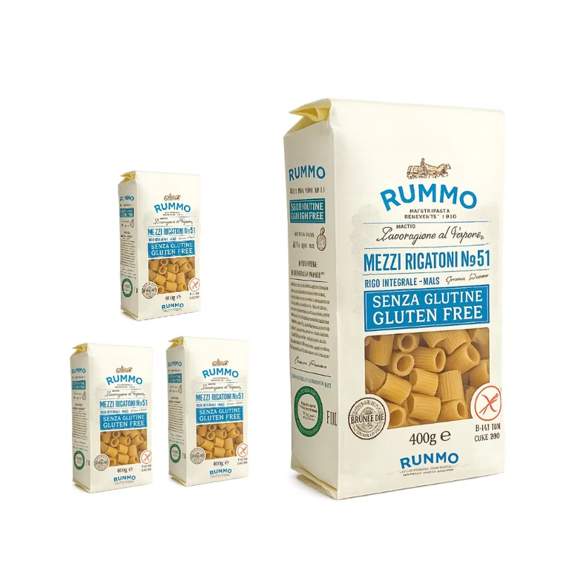 Rummo Gluten Free Mezzi Rigatoni N 51-Italian Pasta 400g