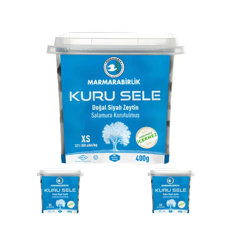 Marmarabirlik Kuru Sele Black Olives XS 400g