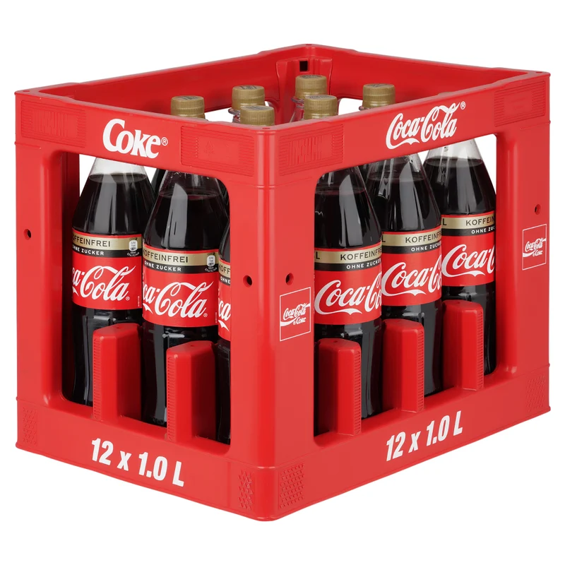Kasten Coca Cola Zero Koffeinfrei 12 x 1L MW