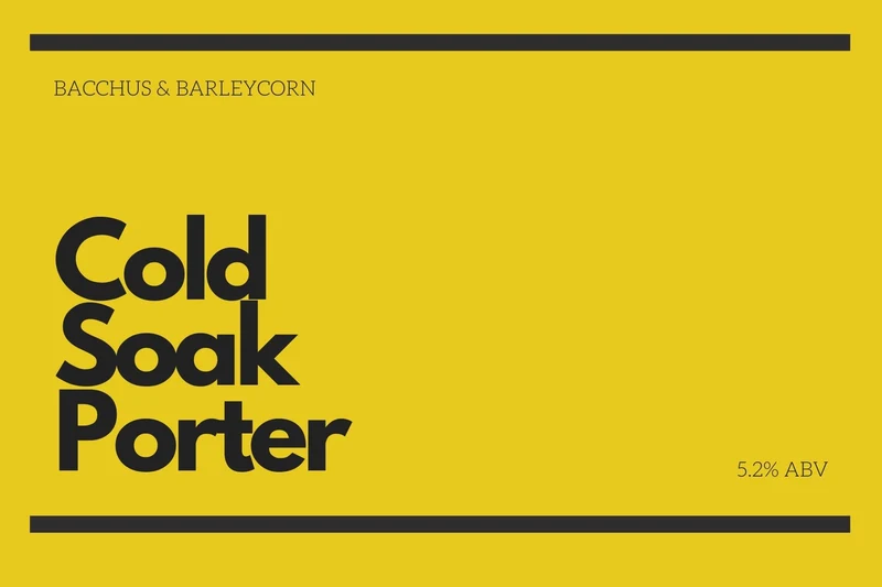 Cold Soak Porter Brewing Kit - 5 Gallon (Robust Porter Style)