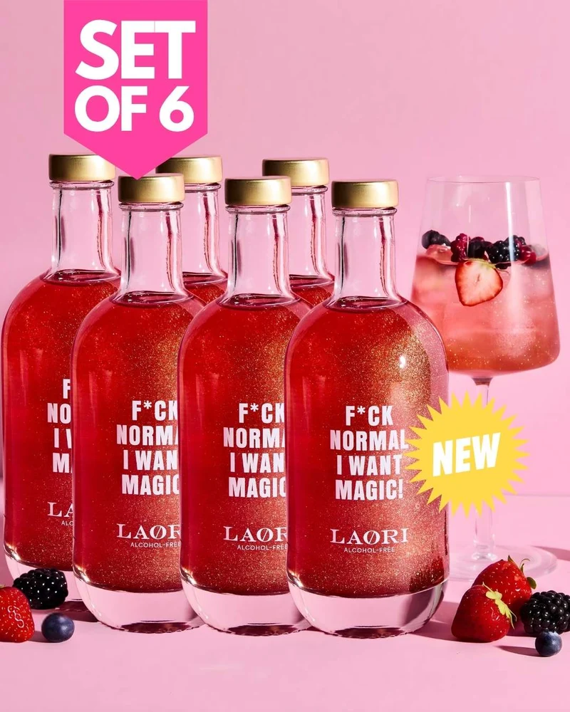 6er Set-Berry Glitzer Spritz: I want magic