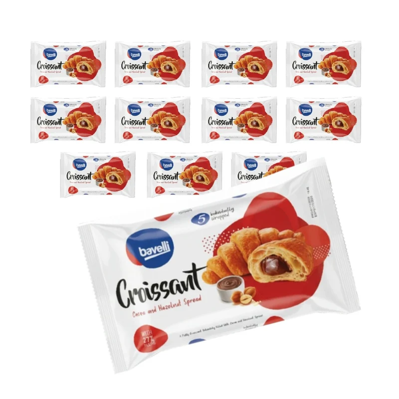 Bavelli Croissant With Chocolate & Hazelnut Cream Filling 225g