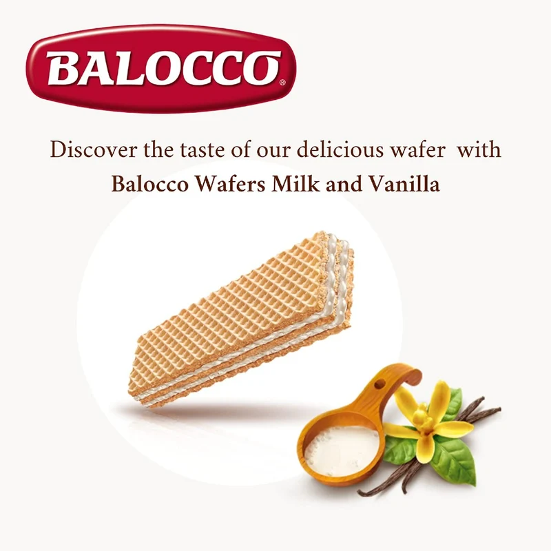 Balocco Wafers Milk Vanilla 45g