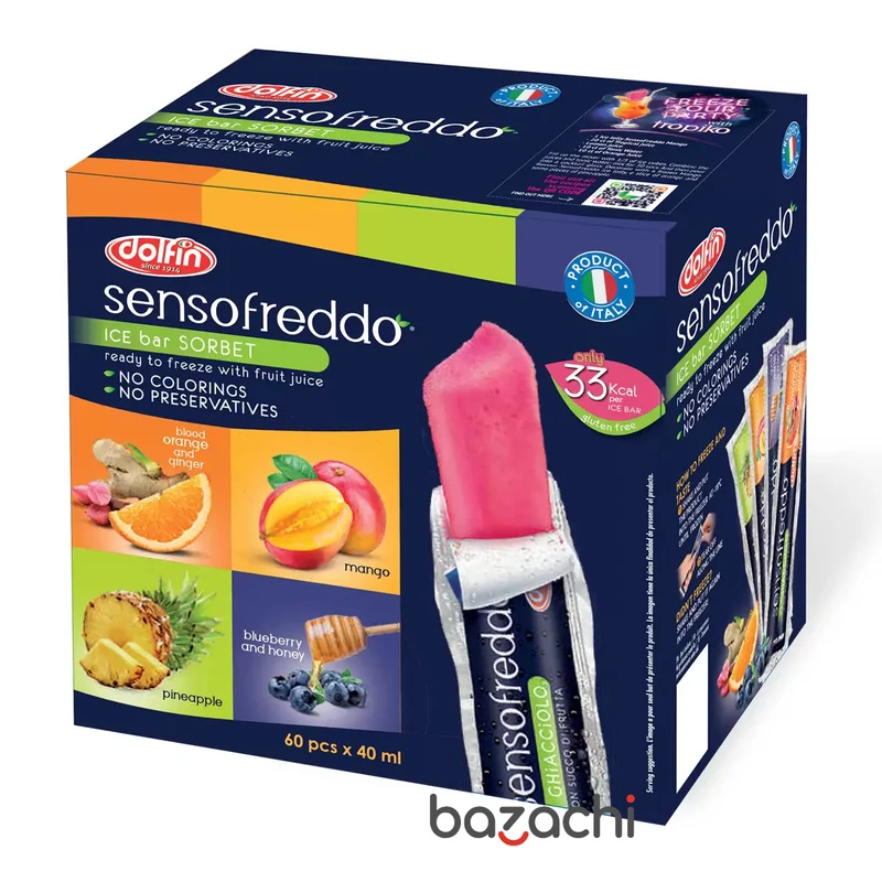 Sensofreddo Ready to Freeze Fruit Ice Lollies, 60x40ml