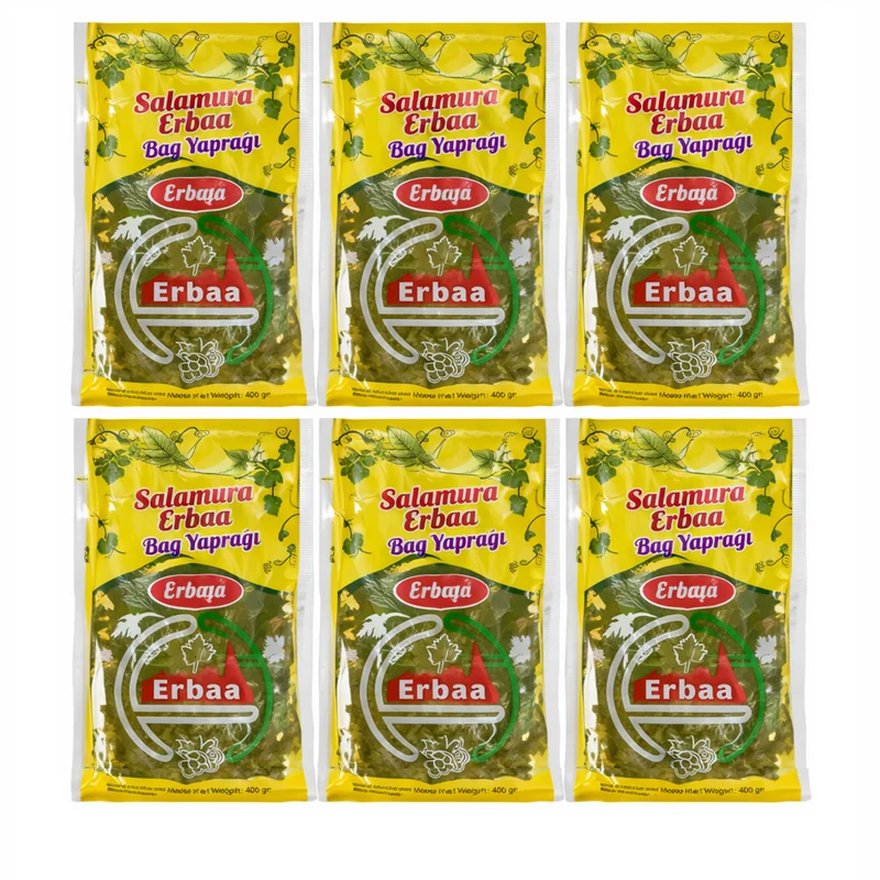 Erbaa Salamura Grape Leaves (Bağ Yaprağı) – 400g