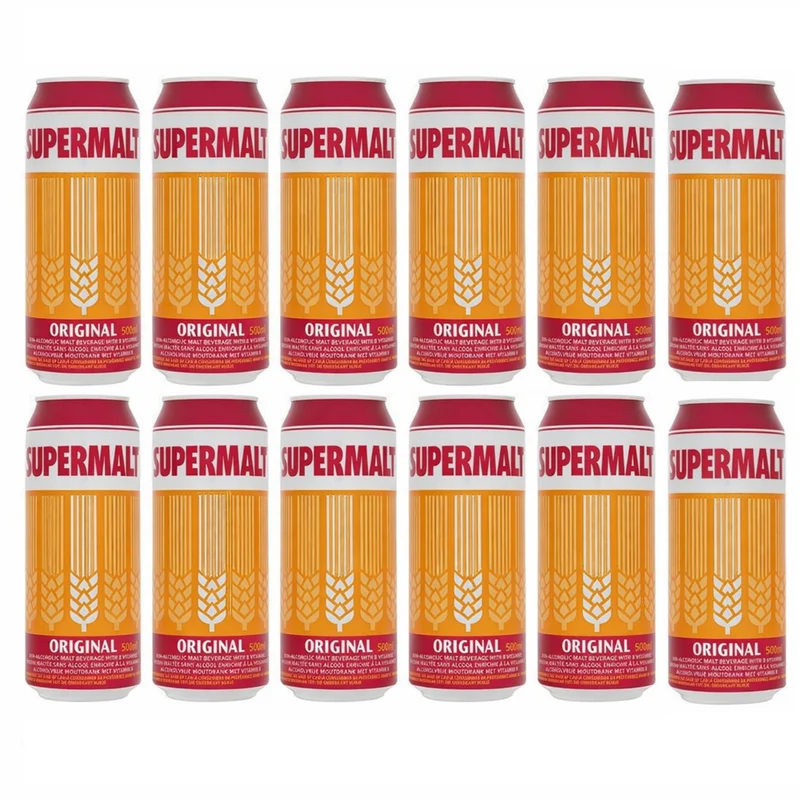 Supermalt Original Non-Alcoholic Malt Drink with B Vitamins, 550ml