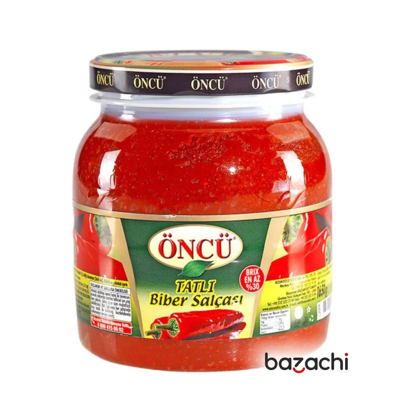 Oncu Traditional and Natural Mild Pepper Paste (Tatli Biber Salcasi ), 700g