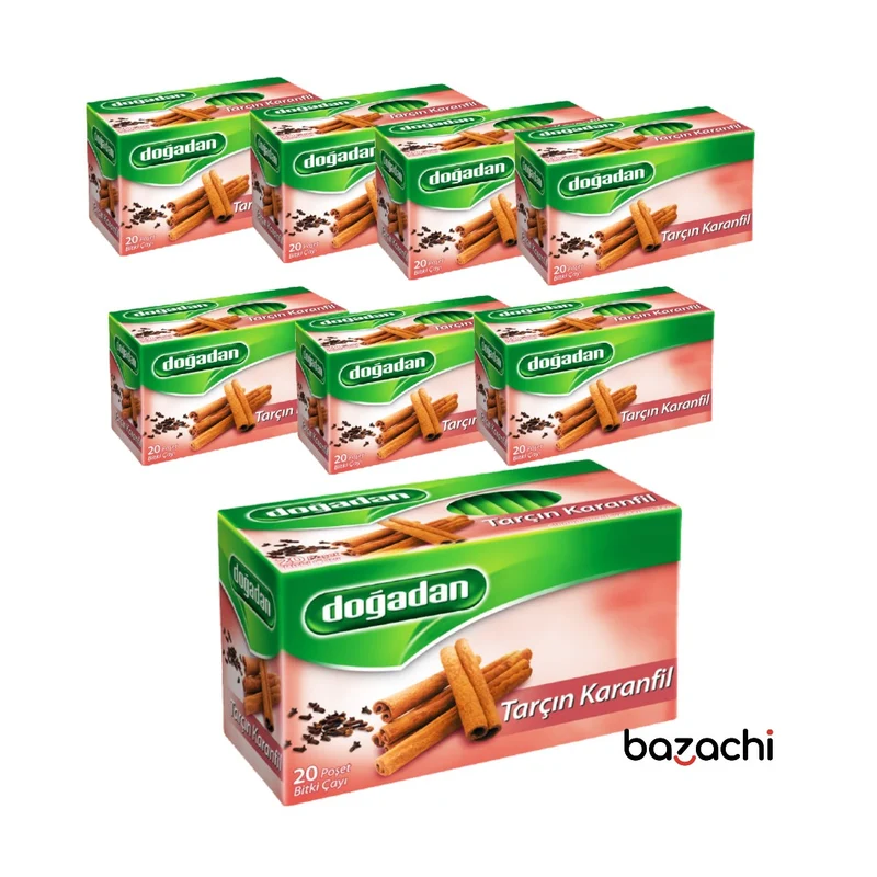 Dogadan Cinnamon Clove Herbal Tea (Tarcin karanfil Bitki Cay), 20 Tea Bags