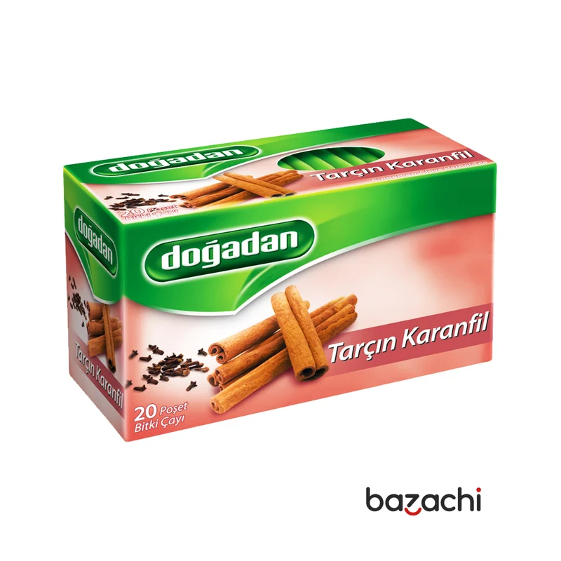 Dogadan Cinnamon Clove Herbal Tea (Tarcin karanfil Bitki Cay), 20 Tea Bags