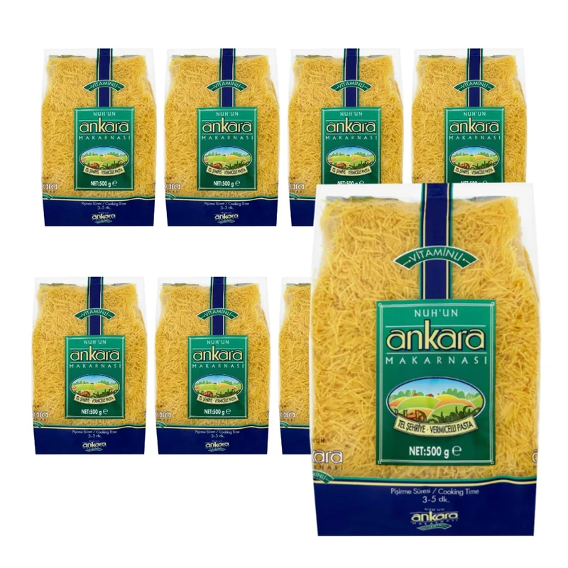 Nuhun Ankara Vitaminli Makarnasi Vermicelli Pasta (Tel Sehriye) 500g