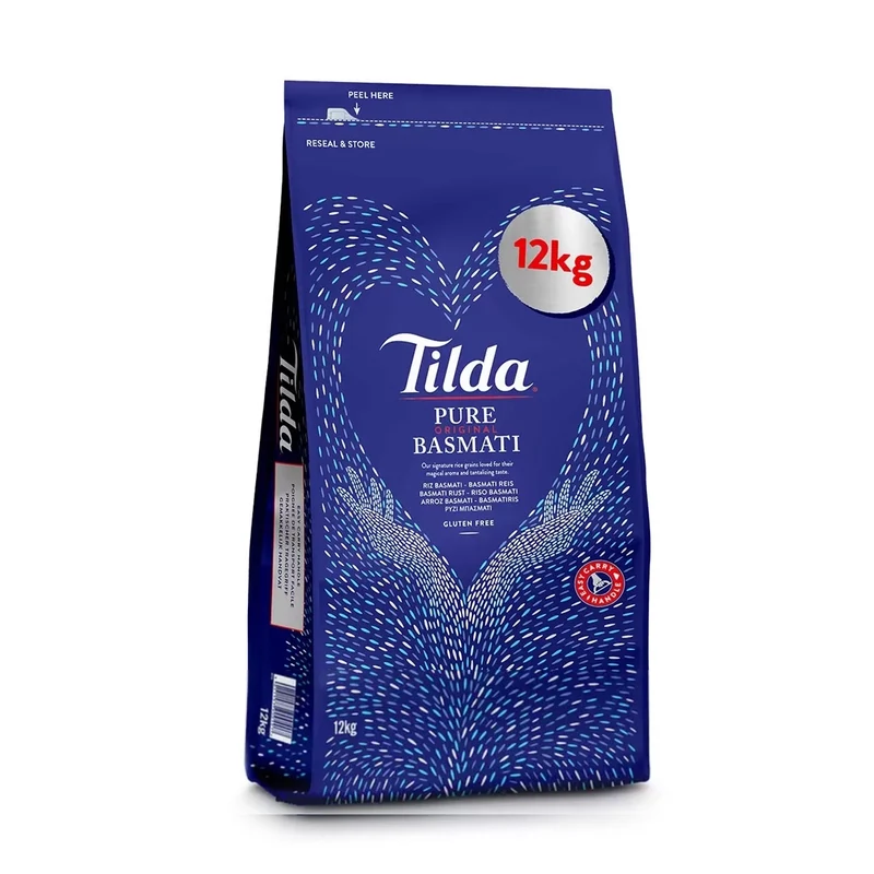 Tilda Pure Original Basmati Naturally Gluten Free Rice, 12kg