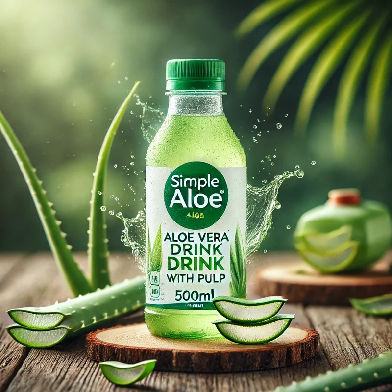 Simplee Aloe Vera Drink With Bits, 500ml