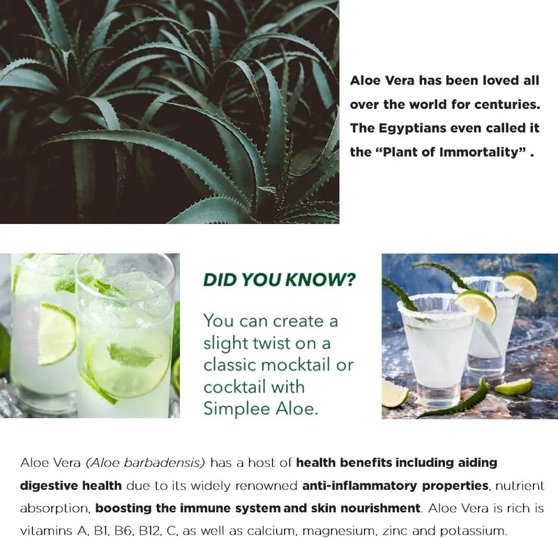 Simplee Aloe Vera Drink With Bits, 500ml