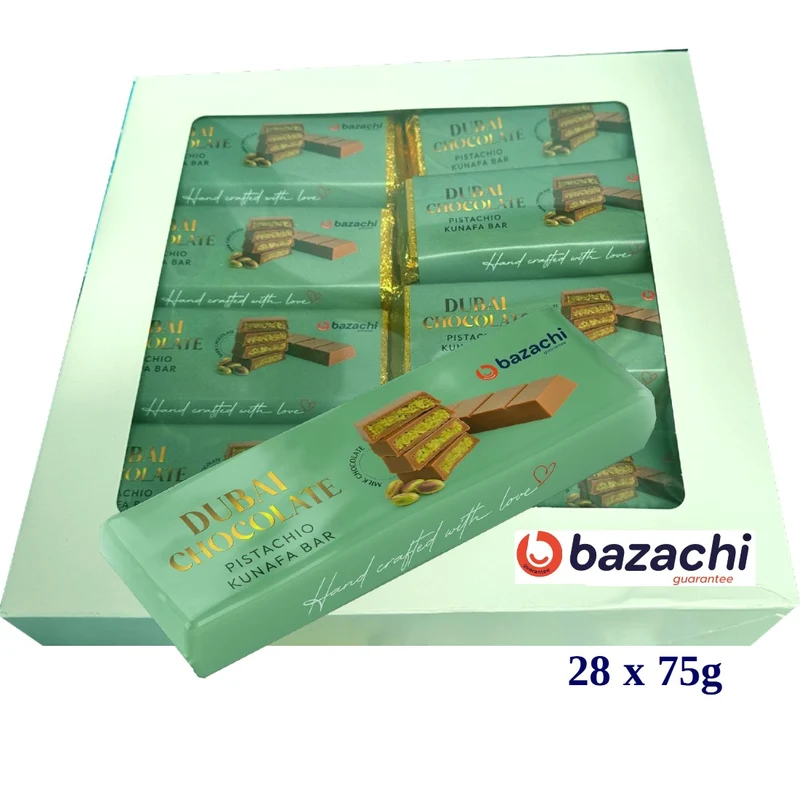 Dubai Chocolate – Pistachio Kunafa with Milk Chocolate, 95g