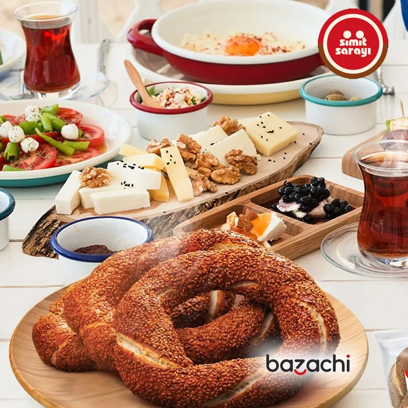 Simit Sarayi Frozen Turkish Sesame Bagel (Sade Simit), 4x100g