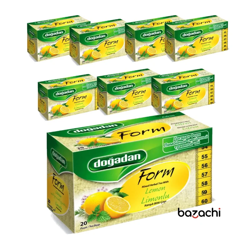 Dogadan Form Mixed Herbal Tea with Lemon Tea, 20 Tea Bags