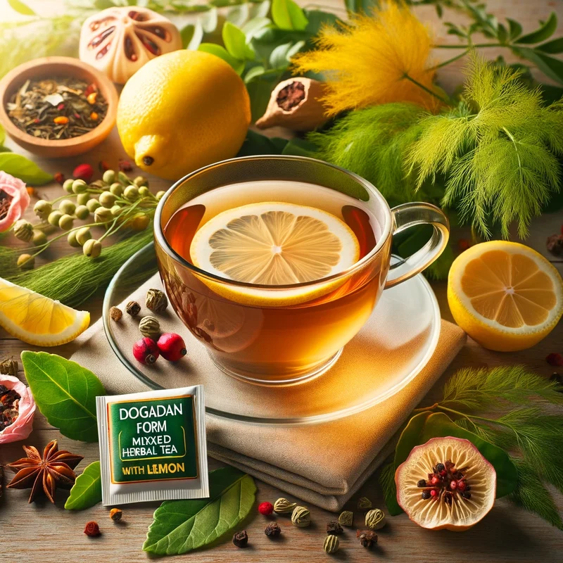 Dogadan Form Mixed Herbal Tea with Lemon Tea, 20 Tea Bags