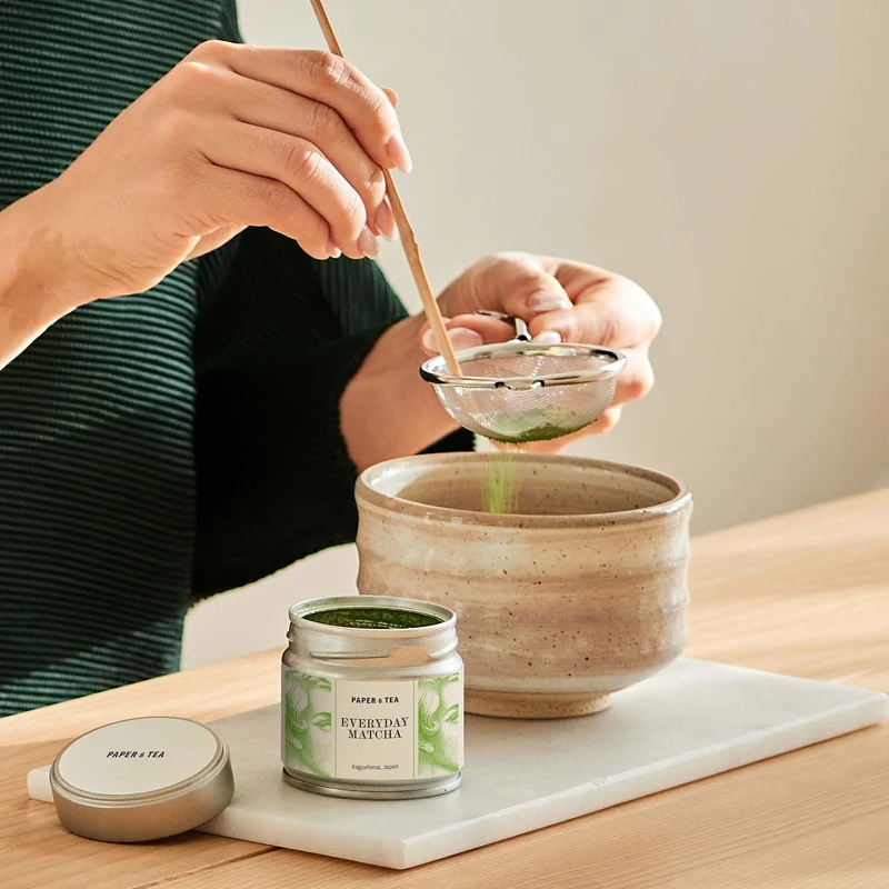 Matcha Löffel Chashaku blonde