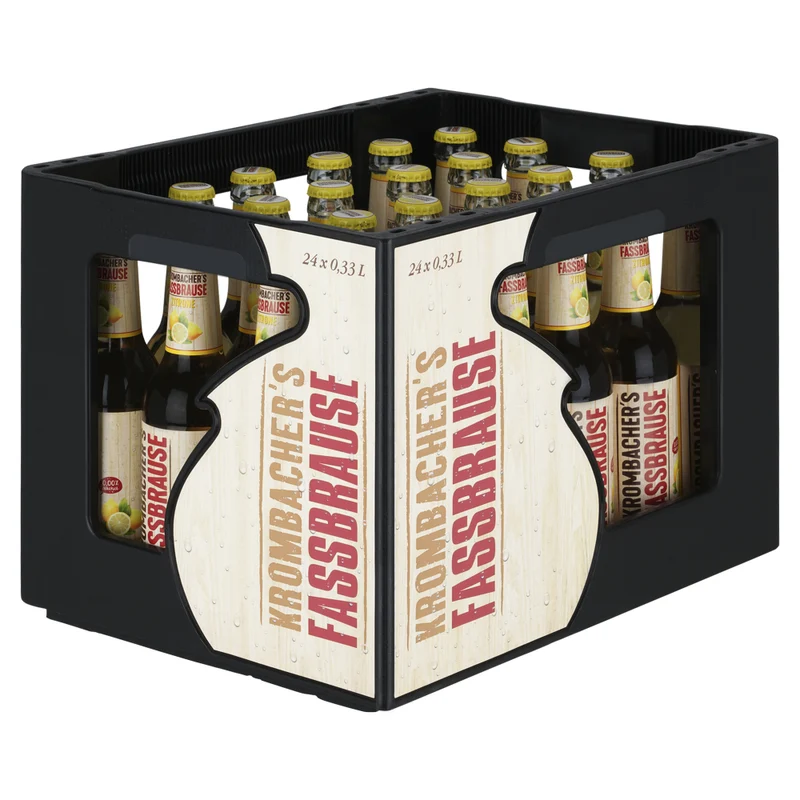 Kasten Krombacher Fassbrause Zitrone 24 x 0,33L MW