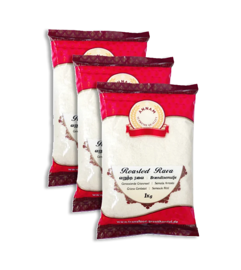 Annam Rava (Roasted) 1kg Bundle (Choose your Quantity)