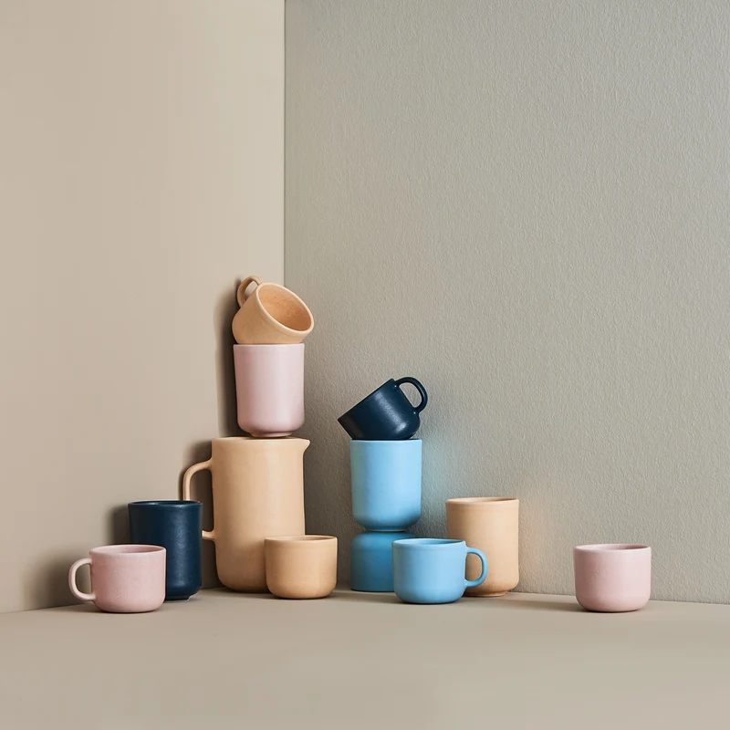 Teebecher handmade Stoneware Mug Dark Blue