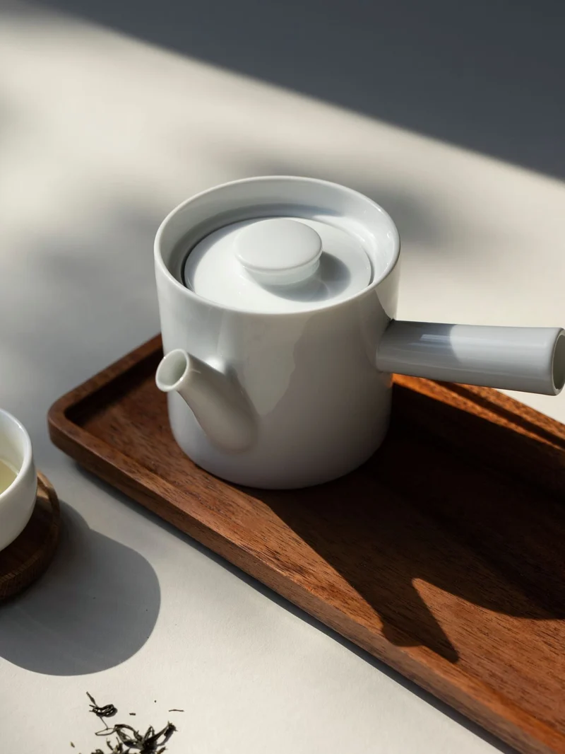 Teekanne mit Sieb Kyusu white