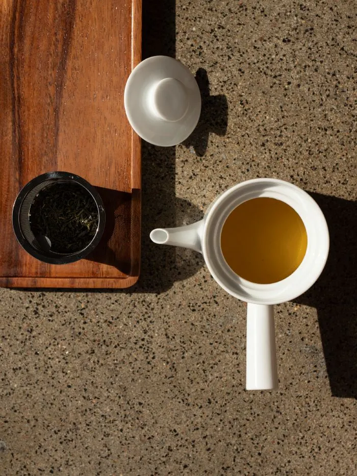 Teekanne mit Sieb Kyusu white