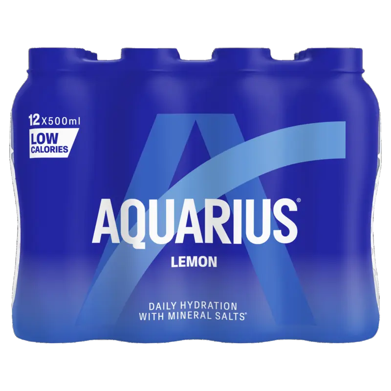 Aquarius Daily hydration lemon 12-pack