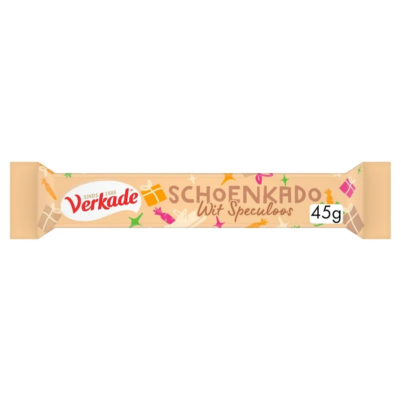 Verkade Schoenreepje wit met speculaas